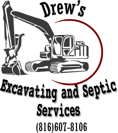 Drew's Excavating and Septic Services logo